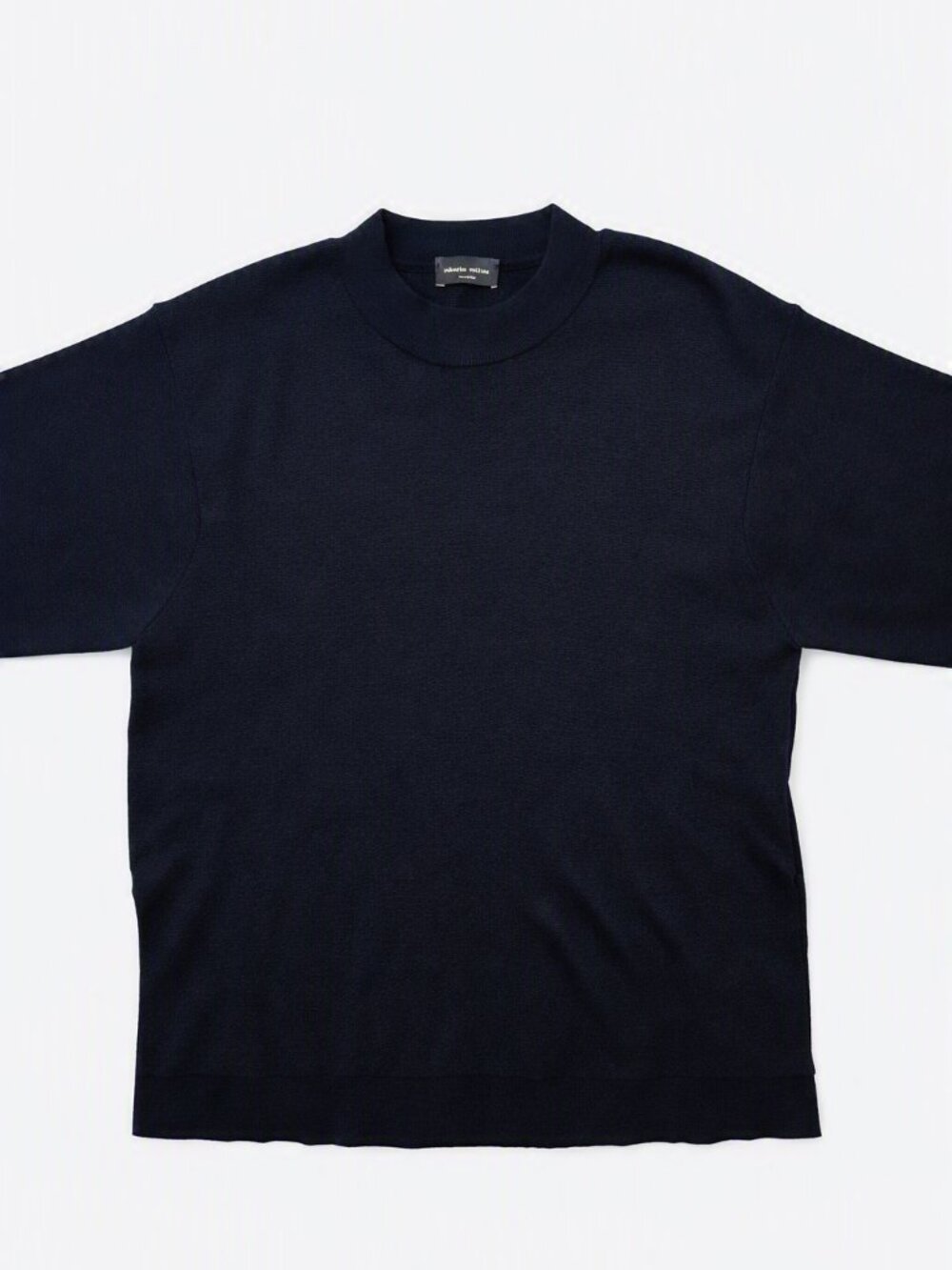 Roberto Collina Ultrafine Merino Wool Short-Sleeve Sweater – Size S